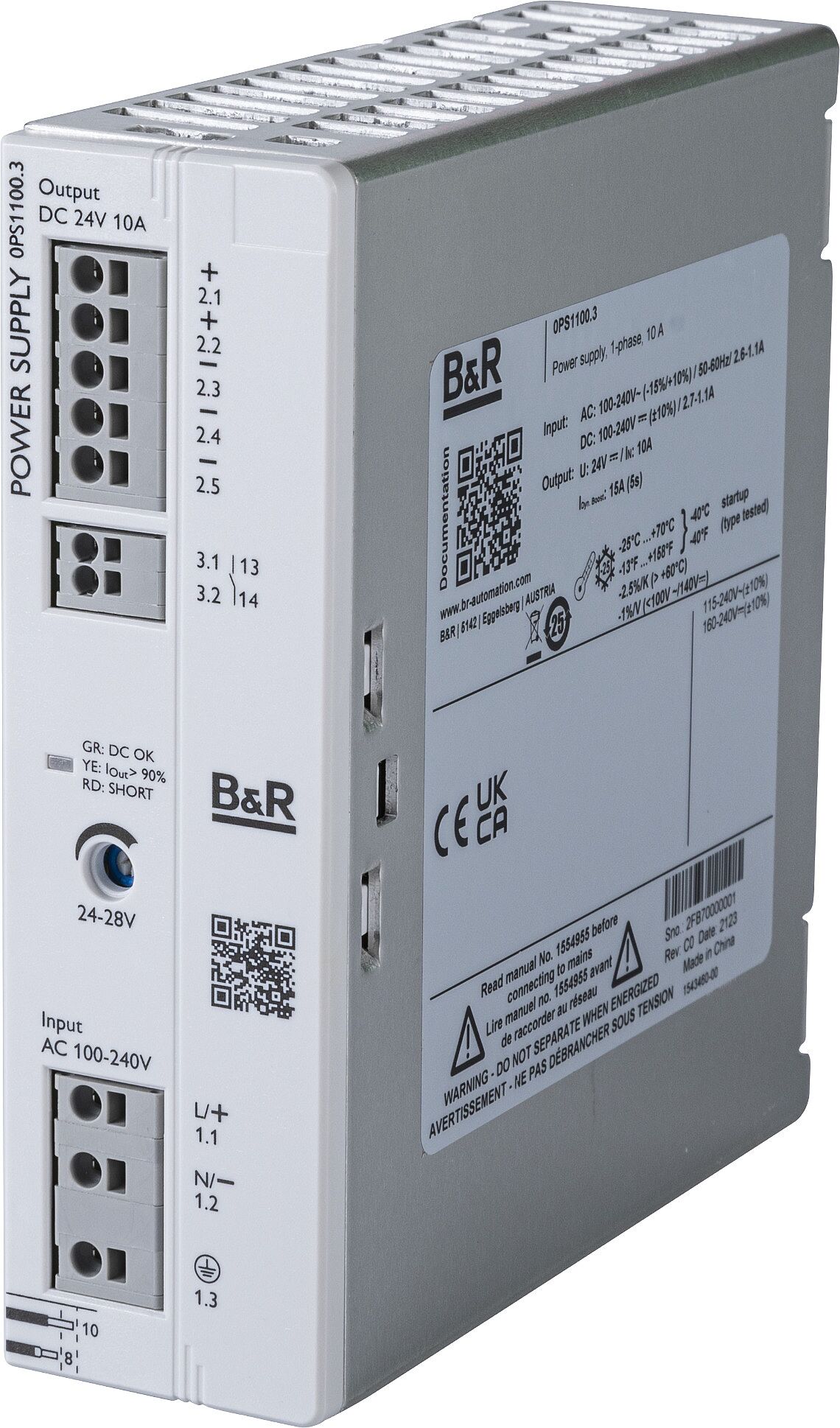 Singlephase power supplies B&R Industrial Automation